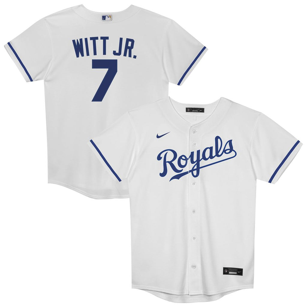 Bobby Witt Jr. Kansas City Royals Nike Preschool Home Replica Player Jersey - White Official MLB Team Apparel Baseball Fan Gear