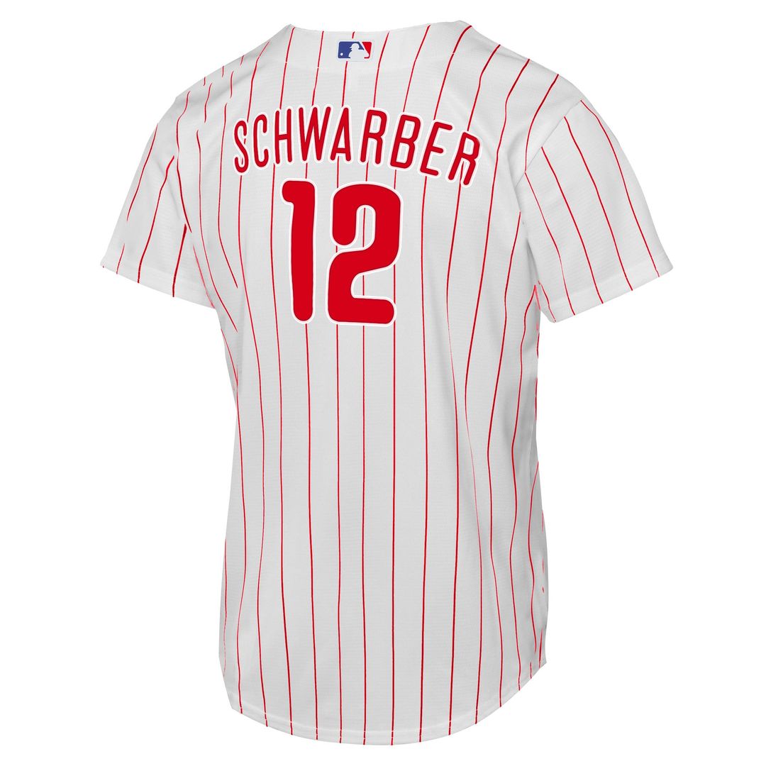 Kyle Schwarber Philadelphia Phillies Nike Youth Replica Jersey - White Official MLB Team Apparel Baseball Fan Gear