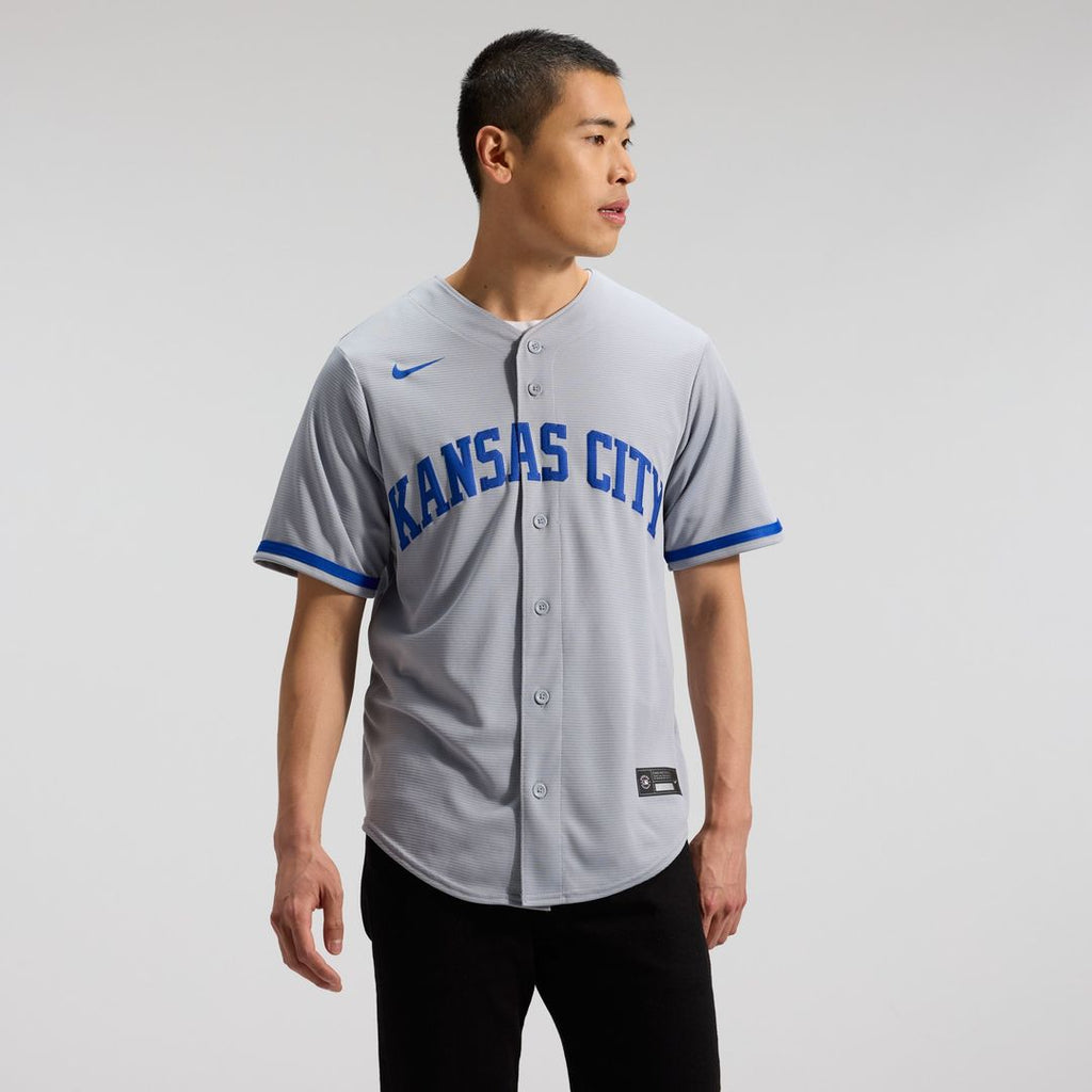 Bobby Witt Jr. Kansas City Royals Nike Road Replica Jersey - Gray Official MLB Team Apparel Baseball Fan Gear