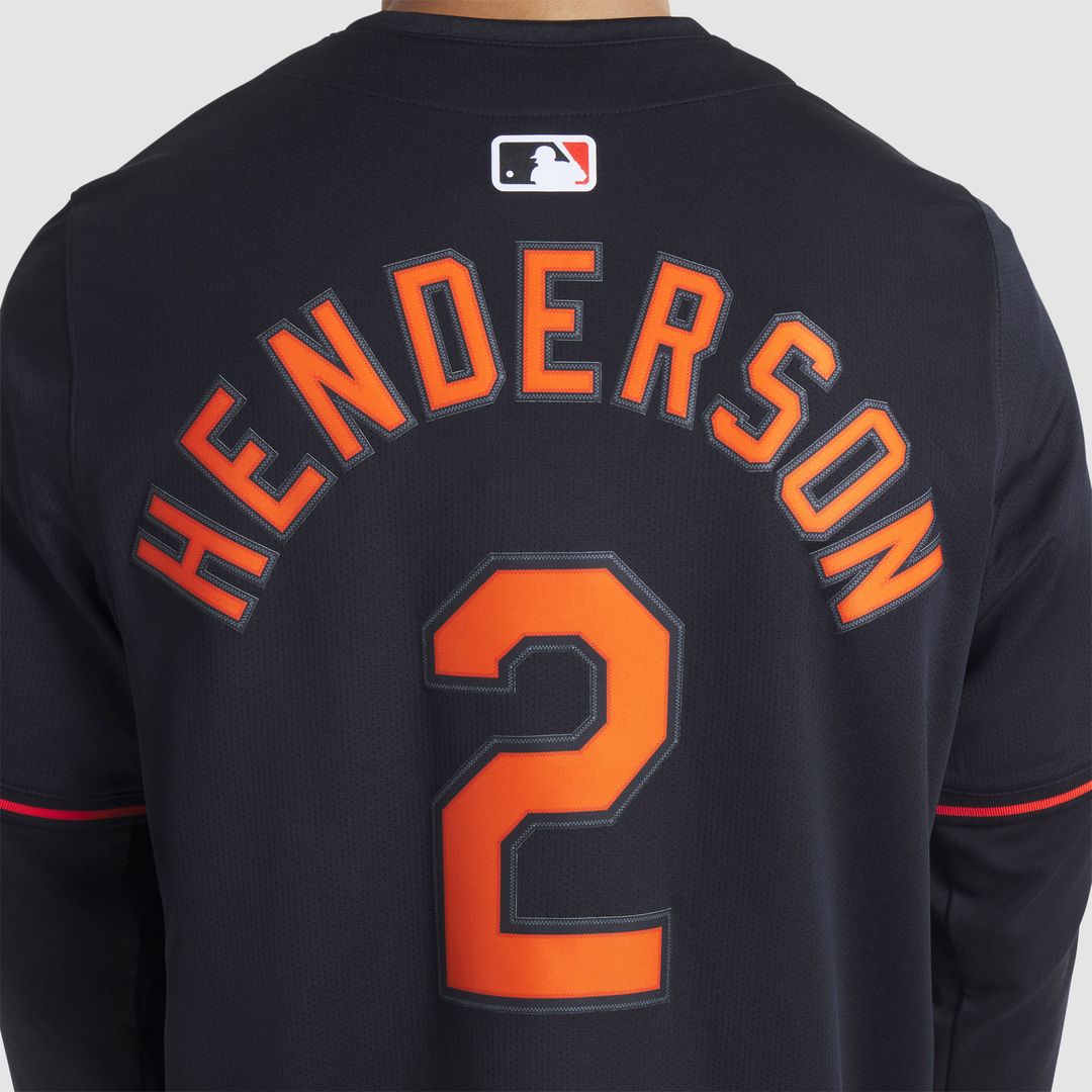 Gunnar Henderson Baltimore Orioles Nike Alternate Limited Player Jersey - Black Official MLB Team Apparel Baseball Fan Gear