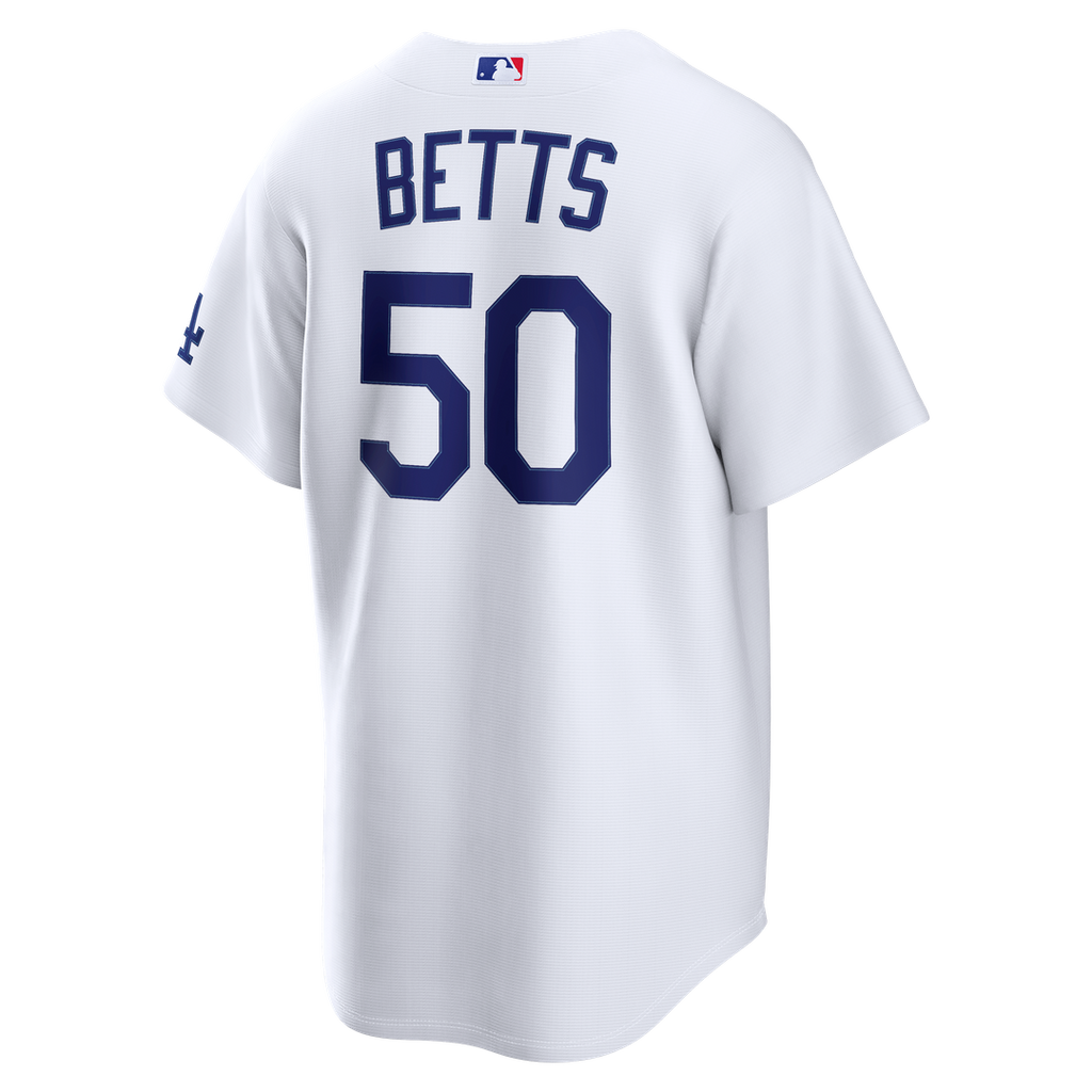 Mookie Betts Los Angeles Dodgers Nike Home Stadium Jersey - White Official MLB Team Apparel Baseball Fan Gear