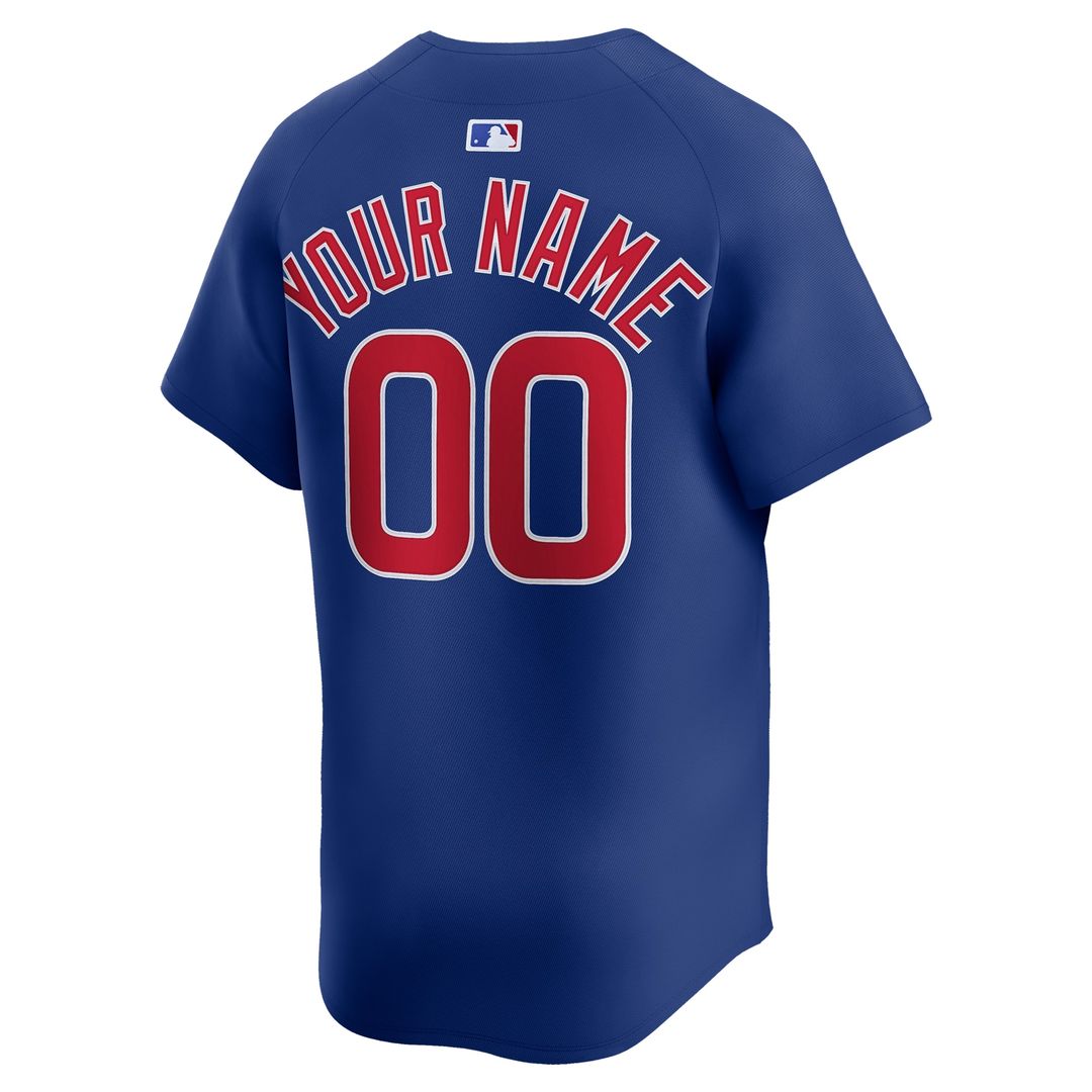 Chicago Cubs Nike Alternate Limited Custom Jersey - Royal Official MLB Team Apparel Baseball Fan Gear