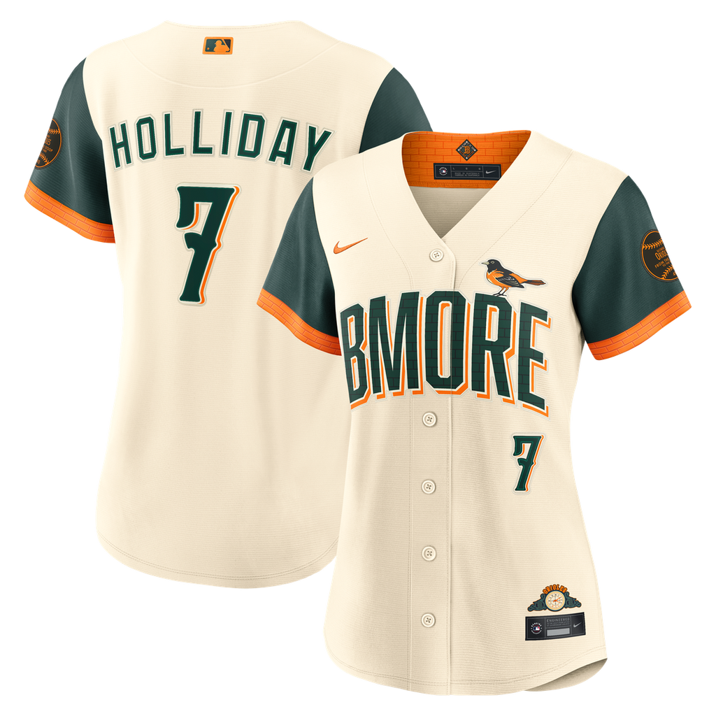 Jackson Holliday Baltimore Orioles Nike Women's 2026 City Connect Stadium Jersey - Cream Official MLB Team Apparel Baseball Fan Gear