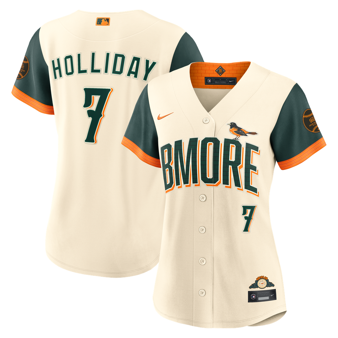 Jackson Holliday Baltimore Orioles Nike Women's 2026 City Connect Stadium Jersey - Cream Official MLB Team Apparel Baseball Fan Gear