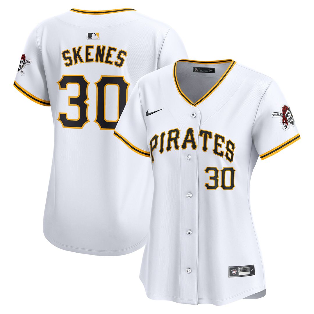 Paul Skenes Pittsburgh Pirates Nike Women's Home Limited Player Jersey - White Official MLB Team Apparel Baseball Fan Gear