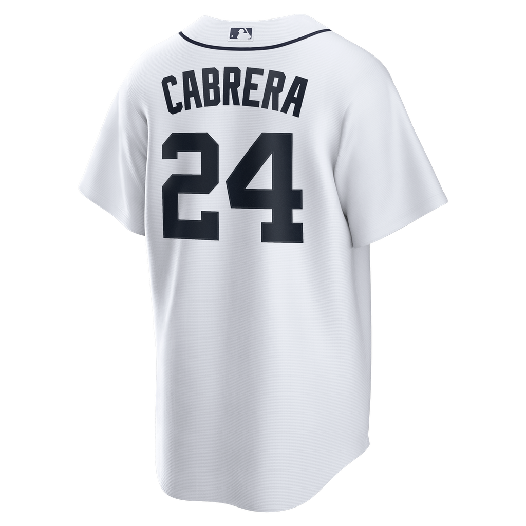 Miguel Cabrera Detroit Tigers Nike Home Retired Player Replica Jersey - White Official MLB Team Apparel Baseball Fan Gear