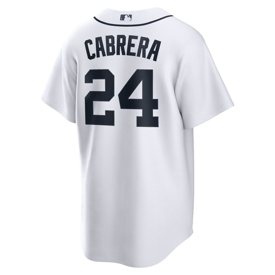 Miguel Cabrera Detroit Tigers Nike Home Retired Player Replica Jersey - White Official MLB Team Apparel Baseball Fan Gear