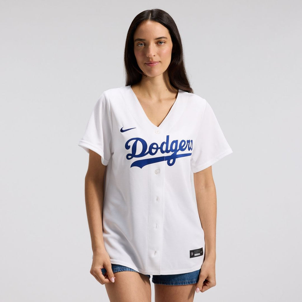 Los Angeles Dodgers Nike Women's Home Replica Jersey - White Official MLB Team Apparel Baseball Fan Gear
