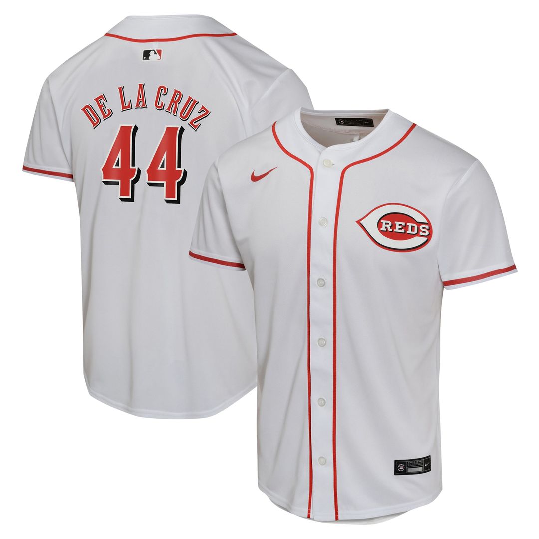 Elly De La Cruz Cincinnati Reds Nike Youth Home Game Player Jersey - White Official MLB Team Apparel Baseball Fan Gear