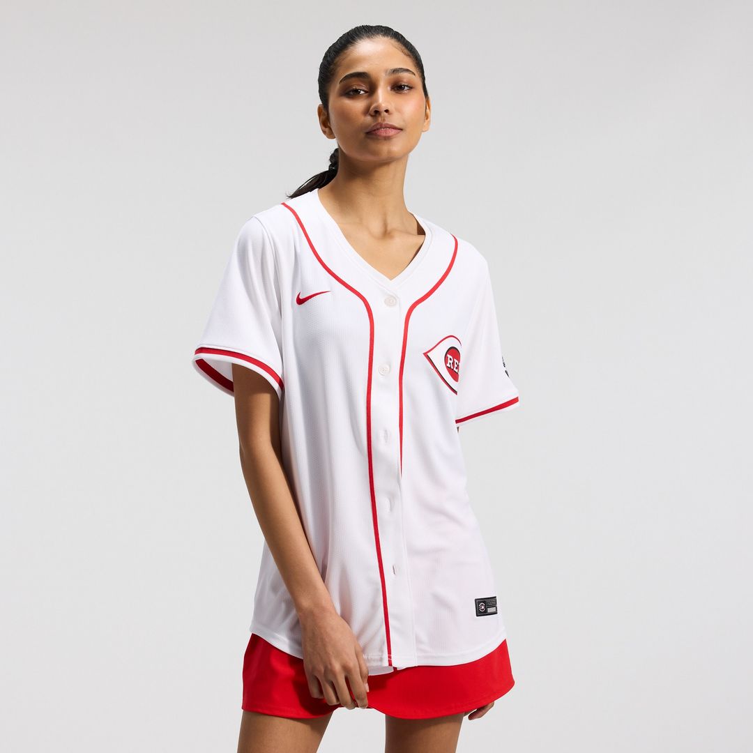 Cincinnati Reds Nike Women's Home Limited Jersey - White Official MLB Team Apparel Baseball Fan Gear