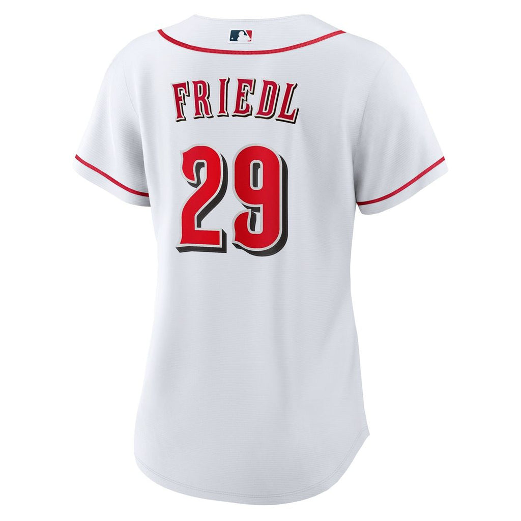 TJ Friedl Cincinnati Reds Nike Women's Home Replica Jersey - White Official MLB Team Apparel Baseball Fan Gear