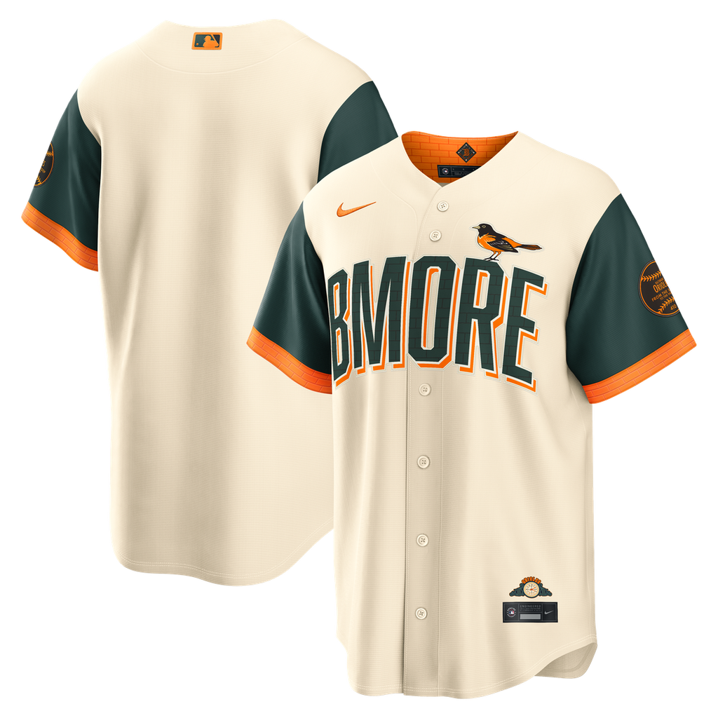 Baltimore Orioles Nike 2026 City Connect Stadium Jersey - Cream Official MLB Team Apparel Baseball Fan Gear