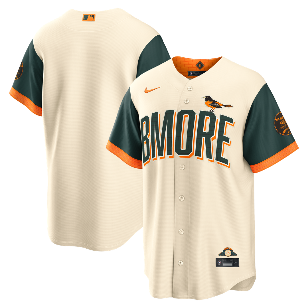 Baltimore Orioles Nike 2026 City Connect Stadium Jersey - Cream Official MLB Team Apparel Baseball Fan Gear
