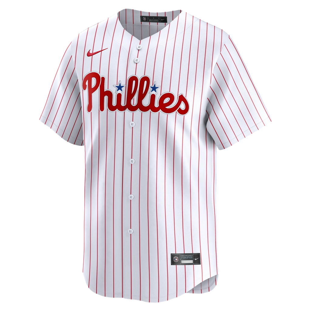 Philadelphia Phillies Nike Home Limited Jersey - White Official MLB Team Apparel Baseball Fan Gear