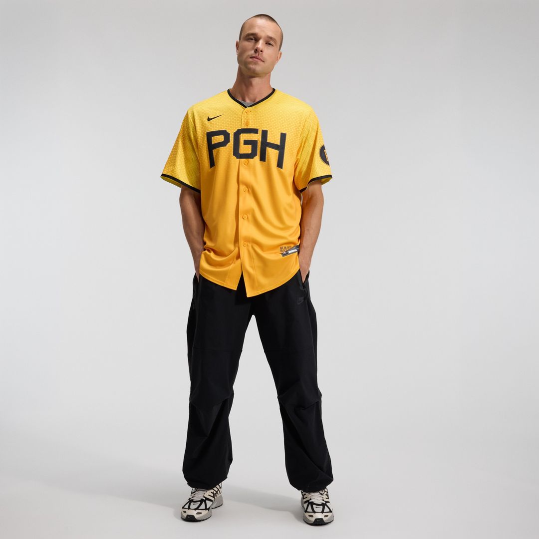 Pittsburgh Pirates Nike City Connect Replica Jersey - Gold Official MLB Team Apparel Baseball Fan Gear