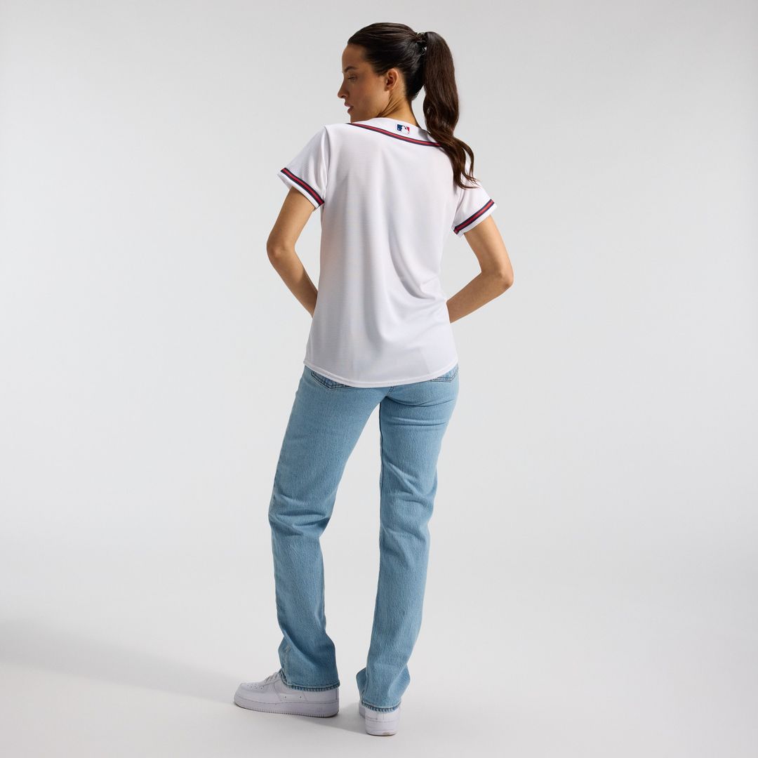 Atlanta Braves Nike Women's Home Replica Team Jersey - White Official MLB Team Apparel Baseball Fan Gear