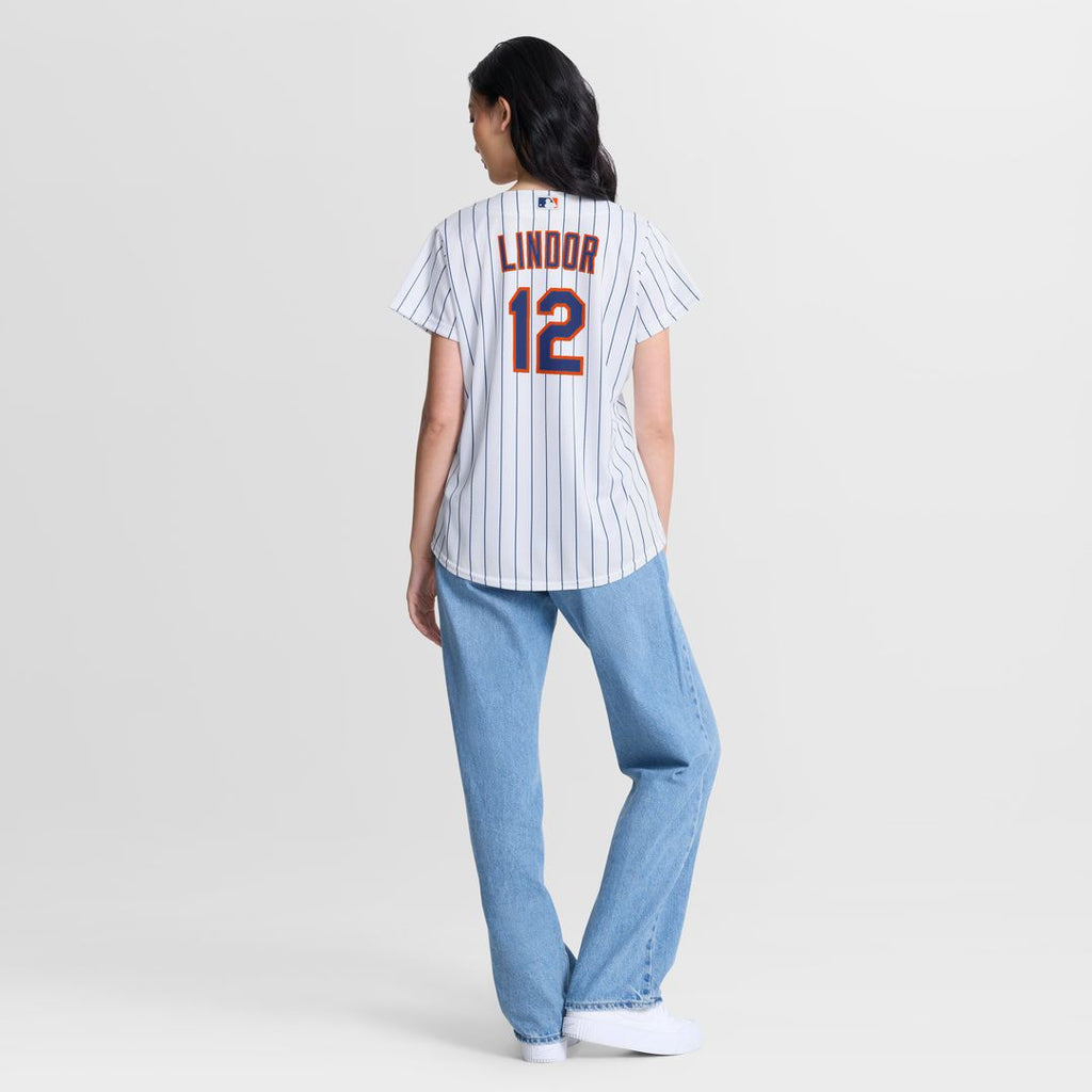 Francisco Lindor New York Mets Nike Women's Alternate Replica Jersey - Black Official MLB Team Apparel Baseball Fan Gear