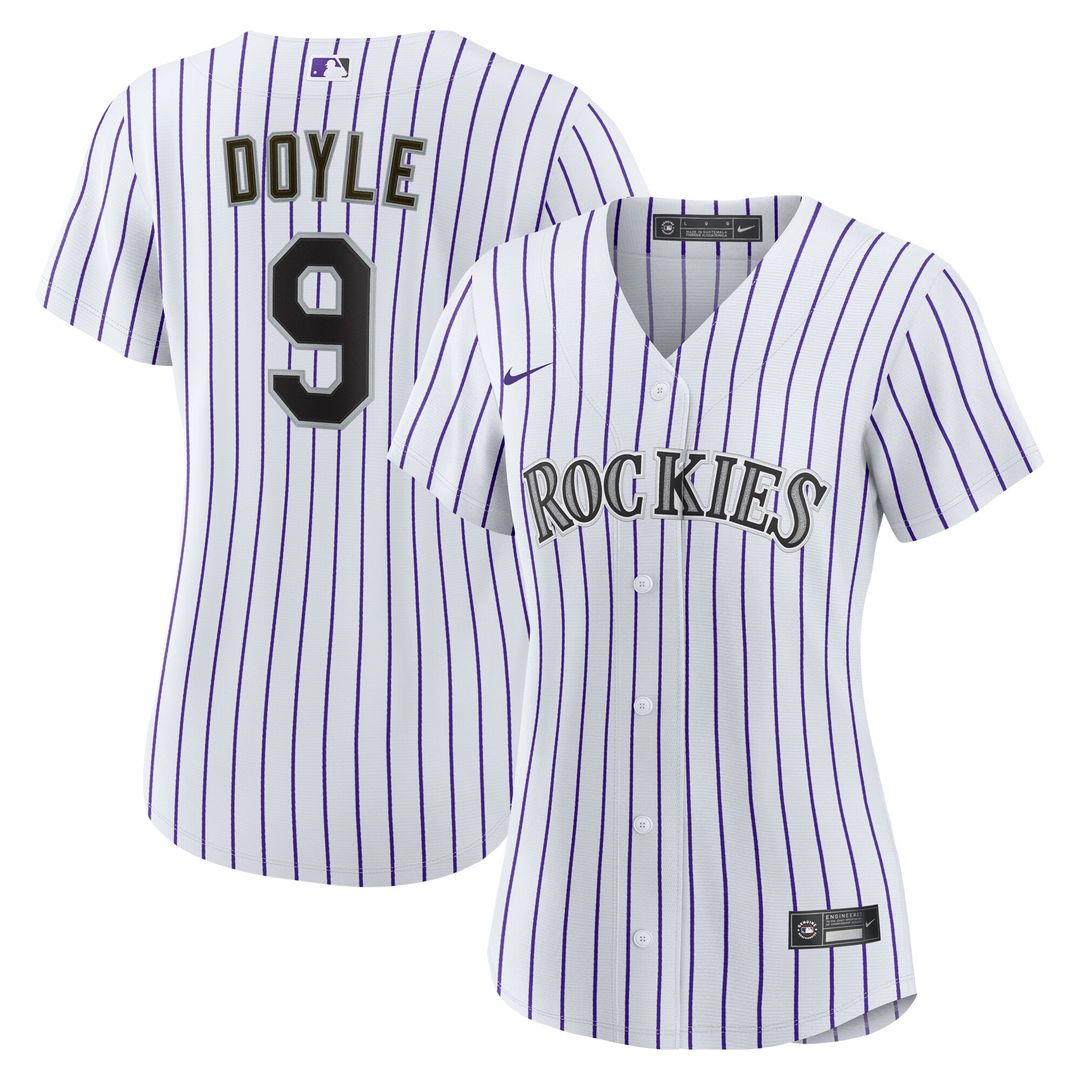 Brenton Doyle Colorado Rockies Nike Women's Home Replica Jersey - White Official MLB Team Apparel Baseball Fan Gear