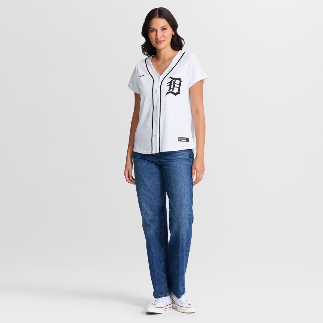 Matt Vierling Detroit Tigers Nike Women's Home Replica Jersey - White Official MLB Team Apparel Baseball Fan Gear