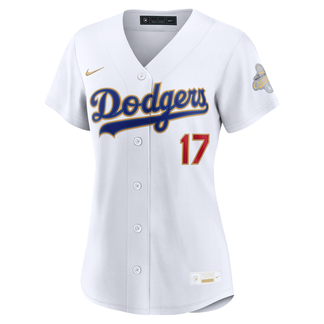 Shohei Ohtani Los Angeles Dodgers Nike Women's 2026 Gold Collection Stadium Jersey - White Official MLB Team Apparel Baseball Fan Gear