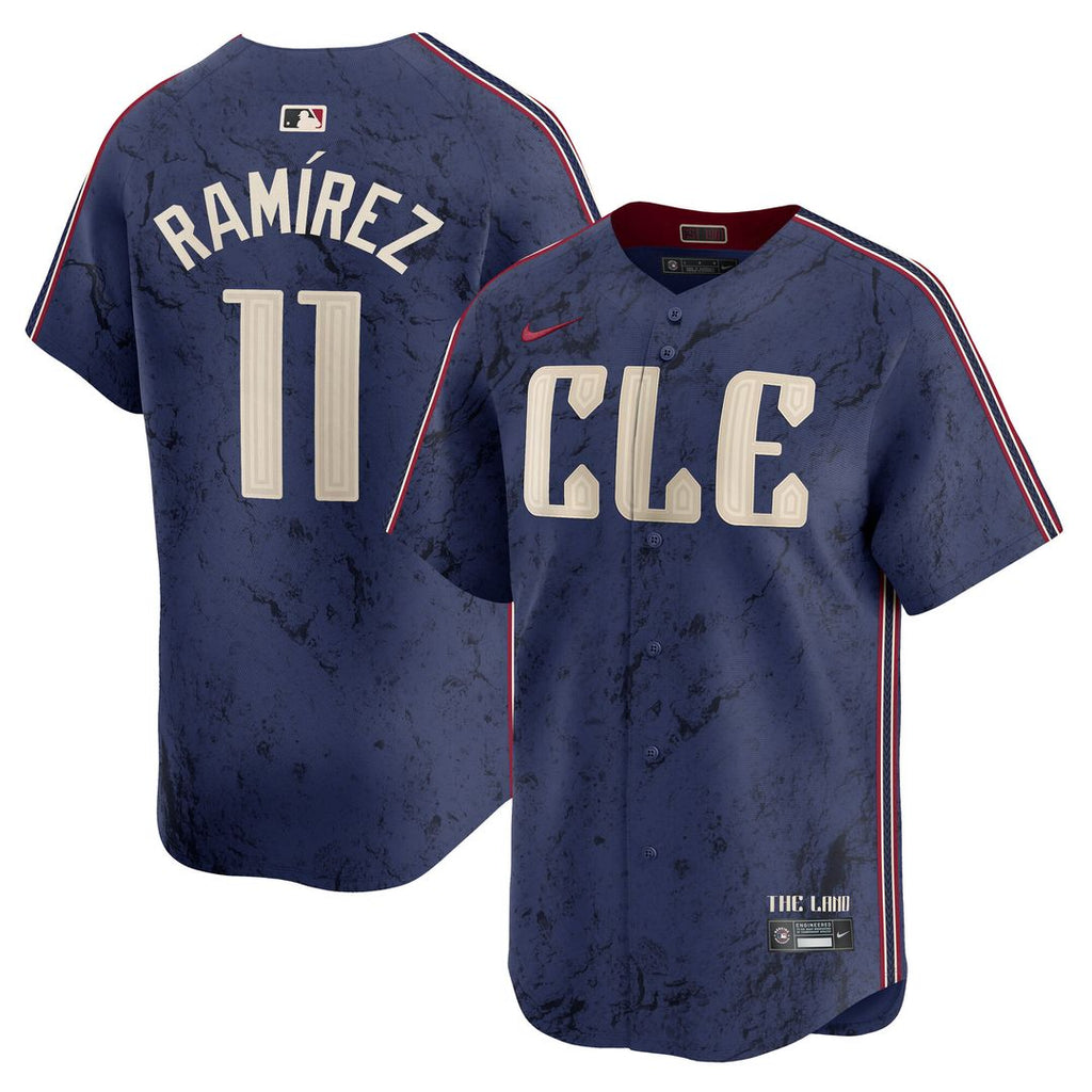 José Ramírez Cleveland Guardians Nike City Connect Limited Player Jersey - Navy Official MLB Team Apparel Baseball Fan Gear