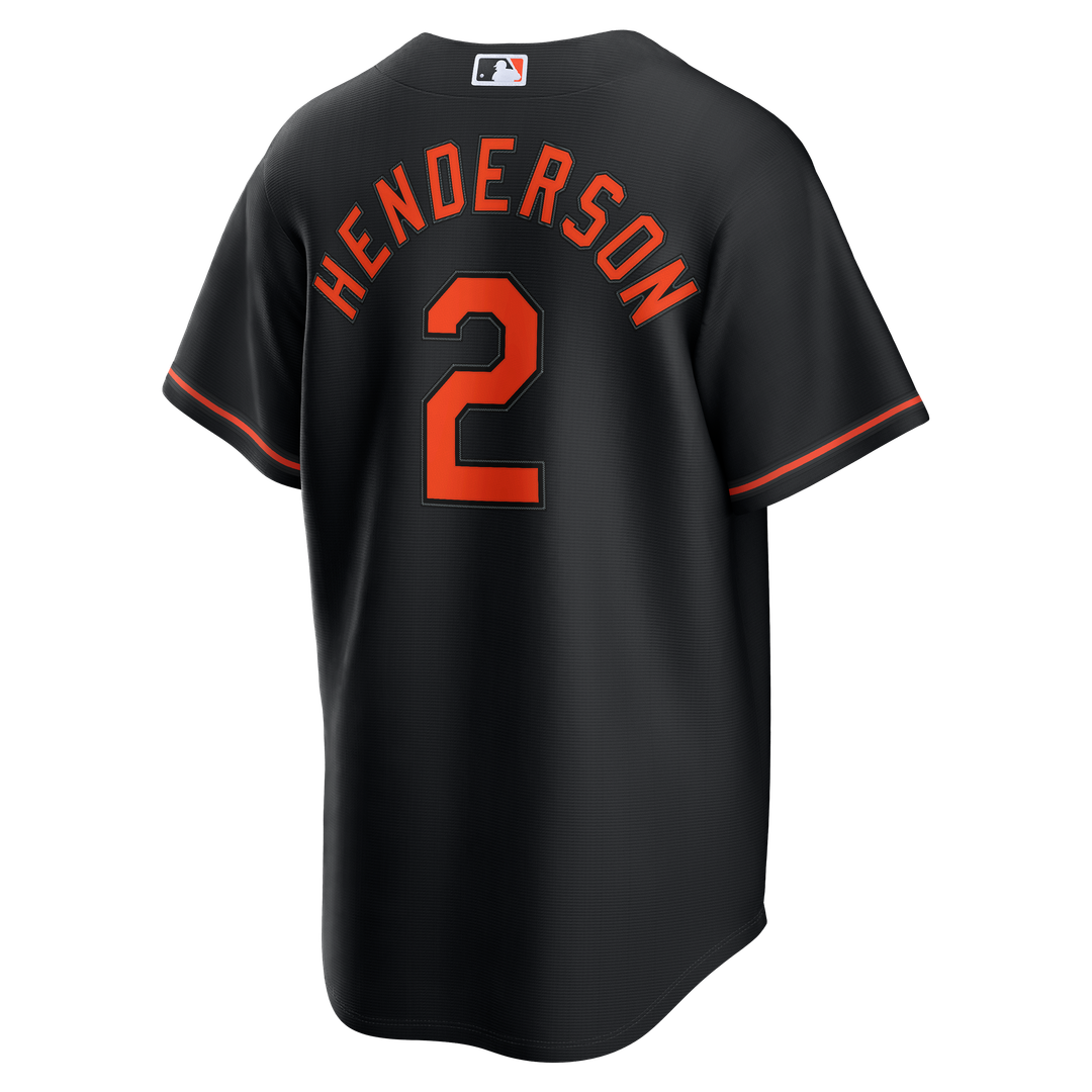 Gunnar Henderson Baltimore Orioles Nike Road Replica Jersey - Gray Official MLB Team Apparel Baseball Fan Gear