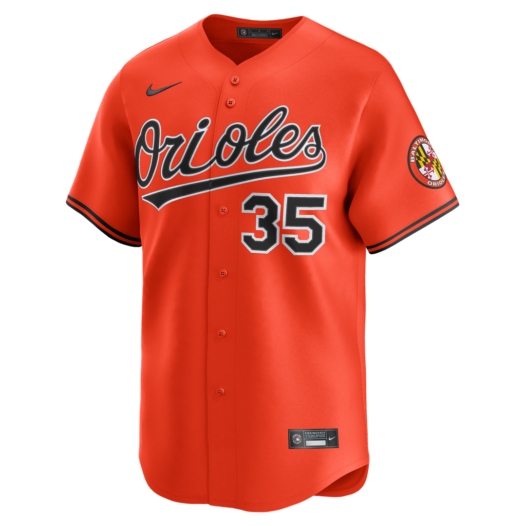 Adley Rutschman Baltimore Orioles Nike 2nd Alternate Limited Player Jersey - Orange Official MLB Team Apparel Baseball Fan Gear