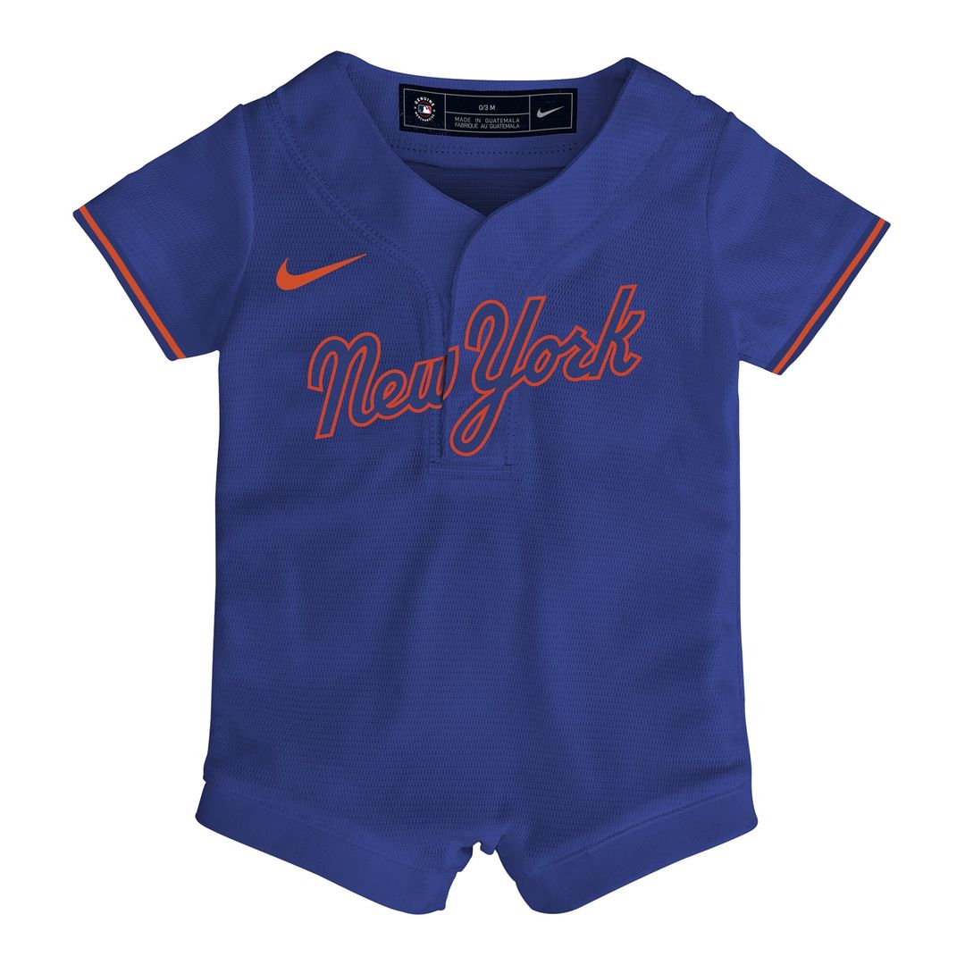 New York Mets Nike Infant Home Replica Romper Jersey - White Official MLB Team Apparel Baseball Fan Gear