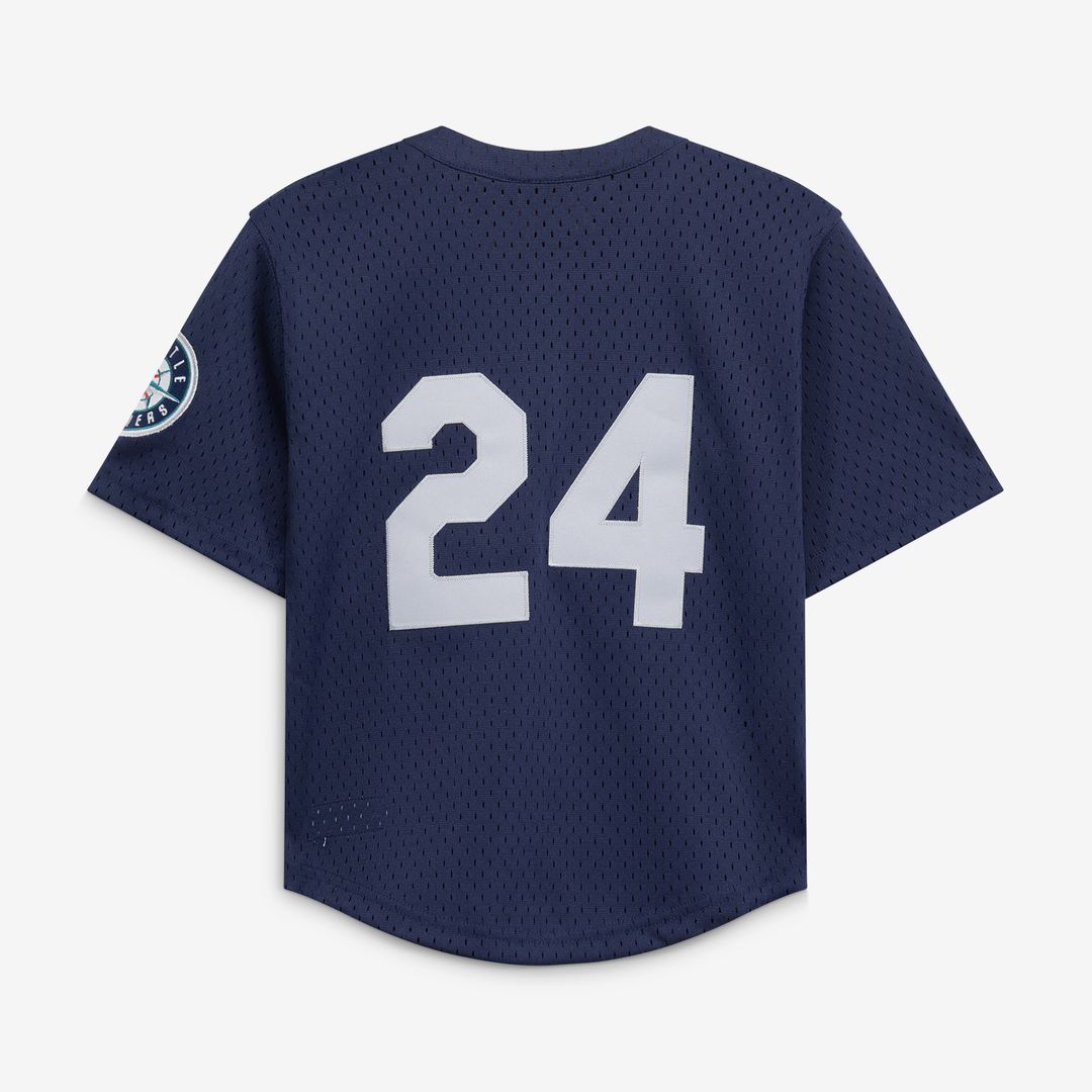 Ken Griffey Jr. Seattle Mariners Mitchell & Ness Toddler Cooperstown Collection Mesh Batting Practice Jersey - Navy Official MLB Team Apparel Baseball
