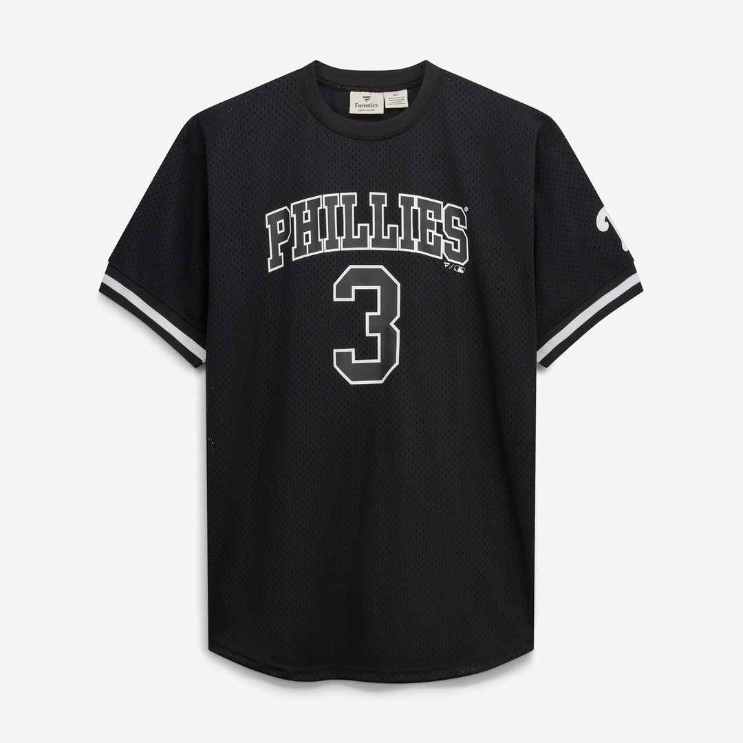 Bryce Harper Philadelphia Phillies Fanatics Big & Tall Heavyweight Mesh Jersey - Black/White Official MLB Team Apparel Baseball Fan Gear