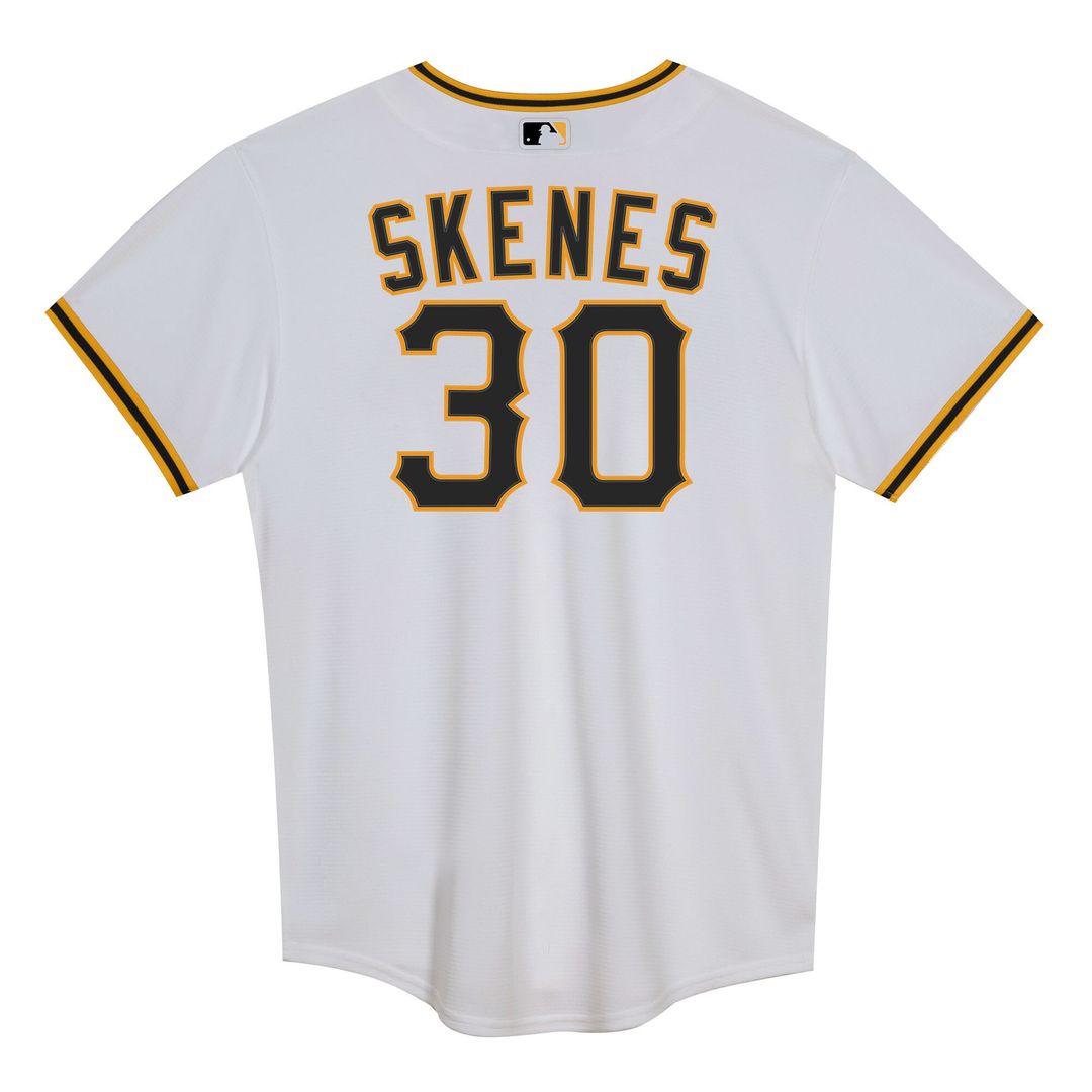 Paul Skenes Pittsburgh Pirates Nike Preschool Home Replica Player Jersey - White Official MLB Team Apparel Baseball Fan Gear