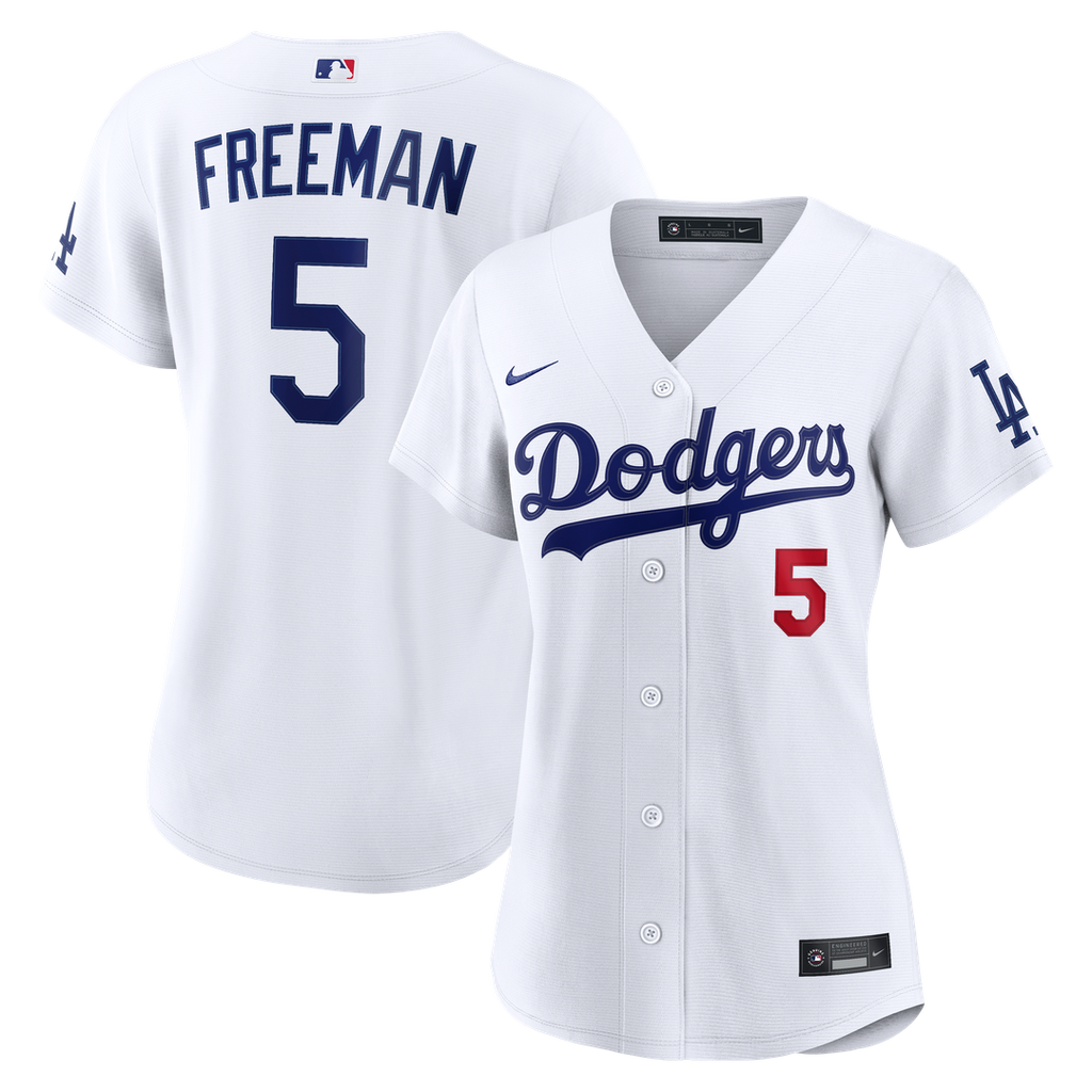Freddie Freeman Los Angeles Dodgers Nike Women's Home Stadium Jersey - White Official MLB Team Apparel Baseball Fan Gear