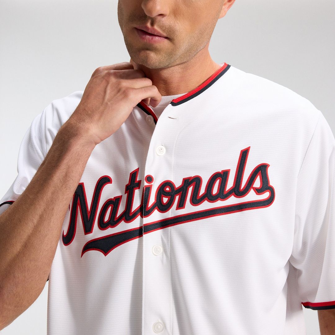 CJ Abrams Washington Nationals Nike Home Replica Jersey - White Official MLB Team Apparel Baseball Fan Gear