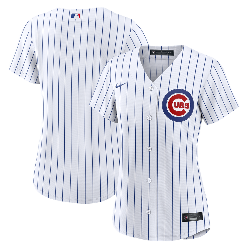 Chicago Cubs Nike Women's Home Replica Jersey - White Official MLB Team Apparel Baseball Fan Gear