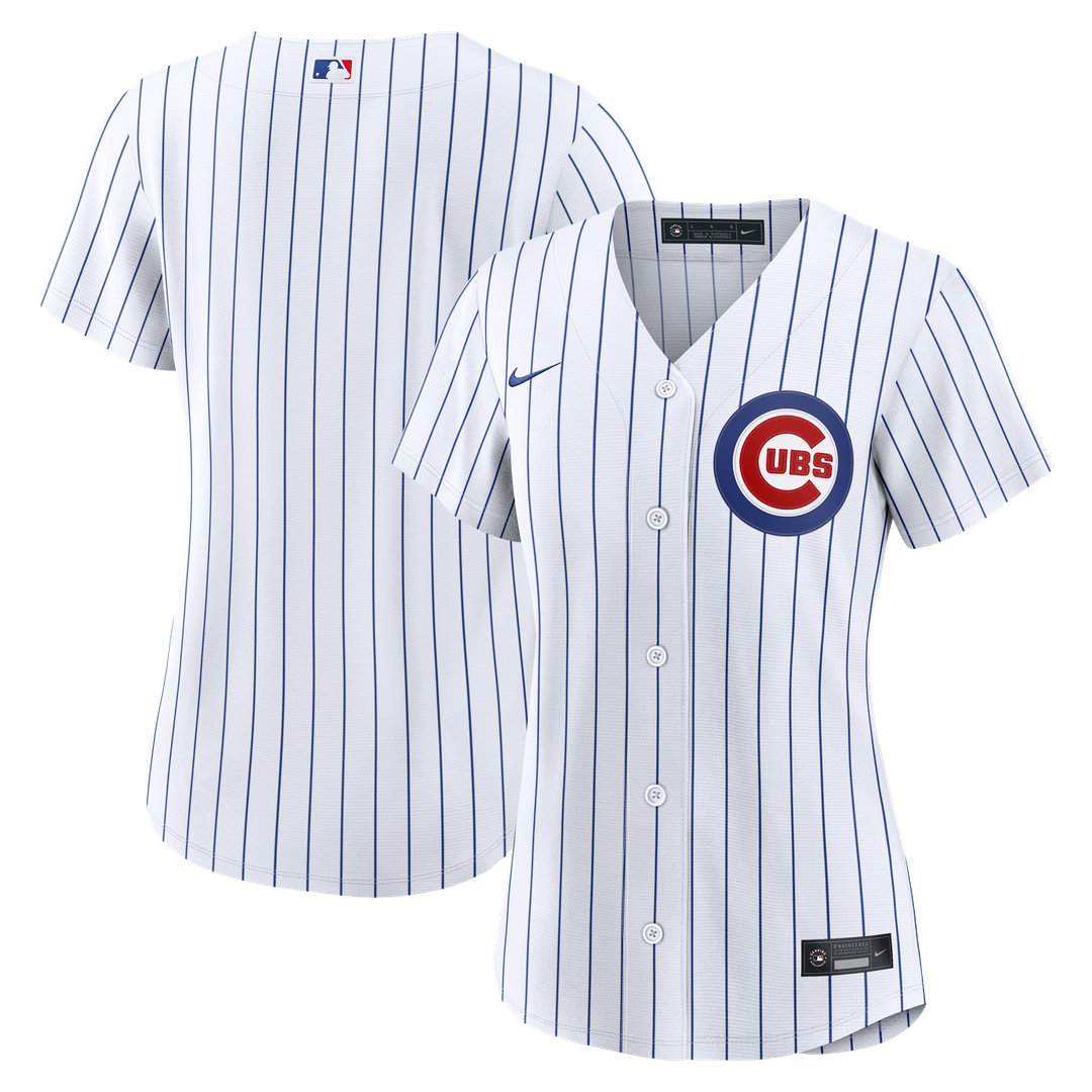 Chicago Cubs Nike Women's Home Replica Jersey - White Official MLB Team Apparel Baseball Fan Gear