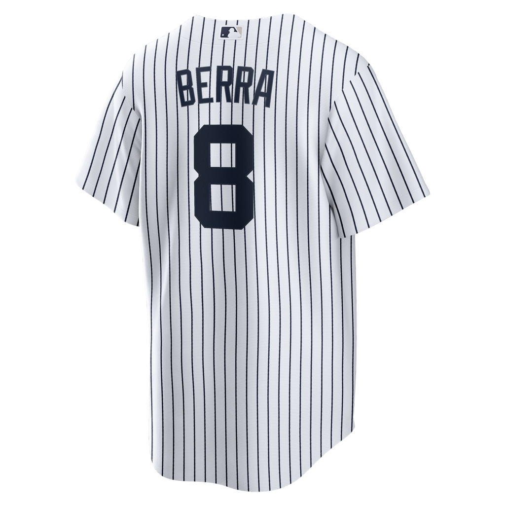 Yogi Berra New York Yankees Nike Home Retired Player Replica Jersey - White Official MLB Team Apparel Baseball Fan Gear