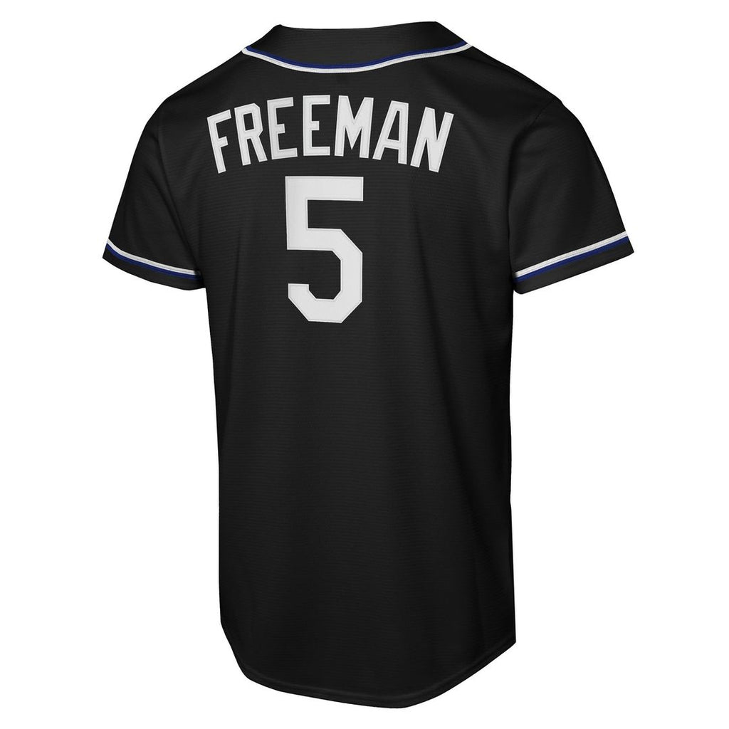 Freddie Freeman Los Angeles Dodgers Nike Youth Fashion Replica Player Jersey - Black Official MLB Team Apparel Baseball Fan Gear