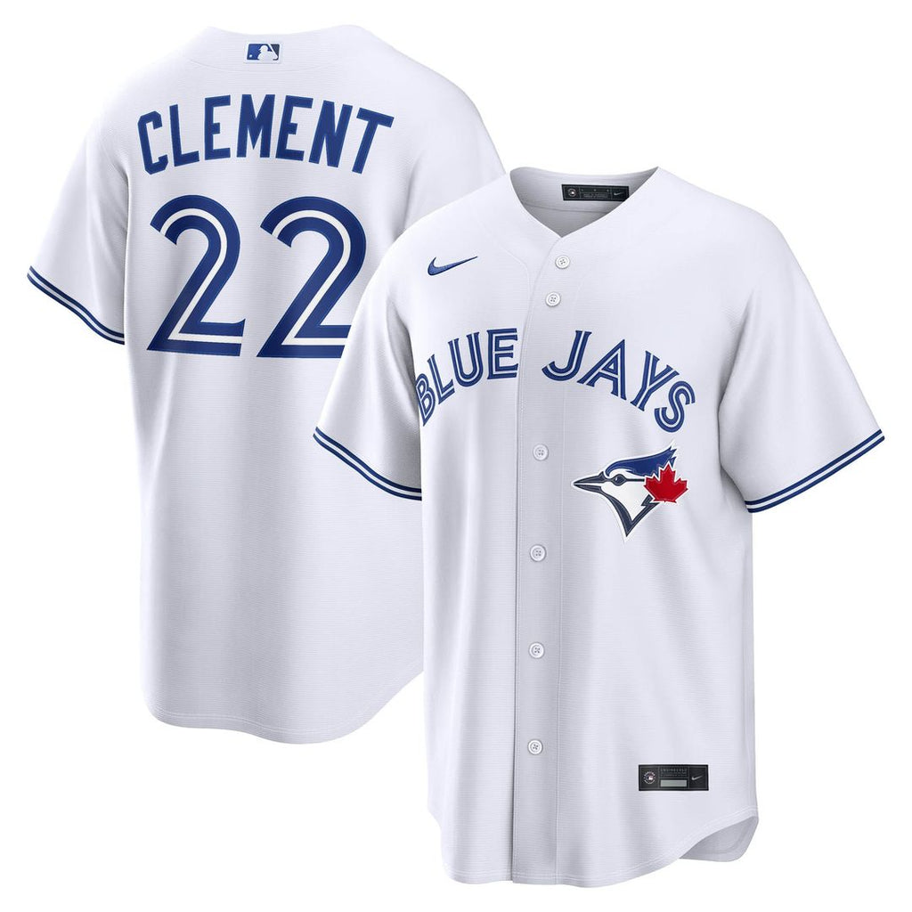 Ernie Clement Toronto Blue Jays Nike Home Replica Jersey - White Official MLB Team Apparel Baseball Fan Gear