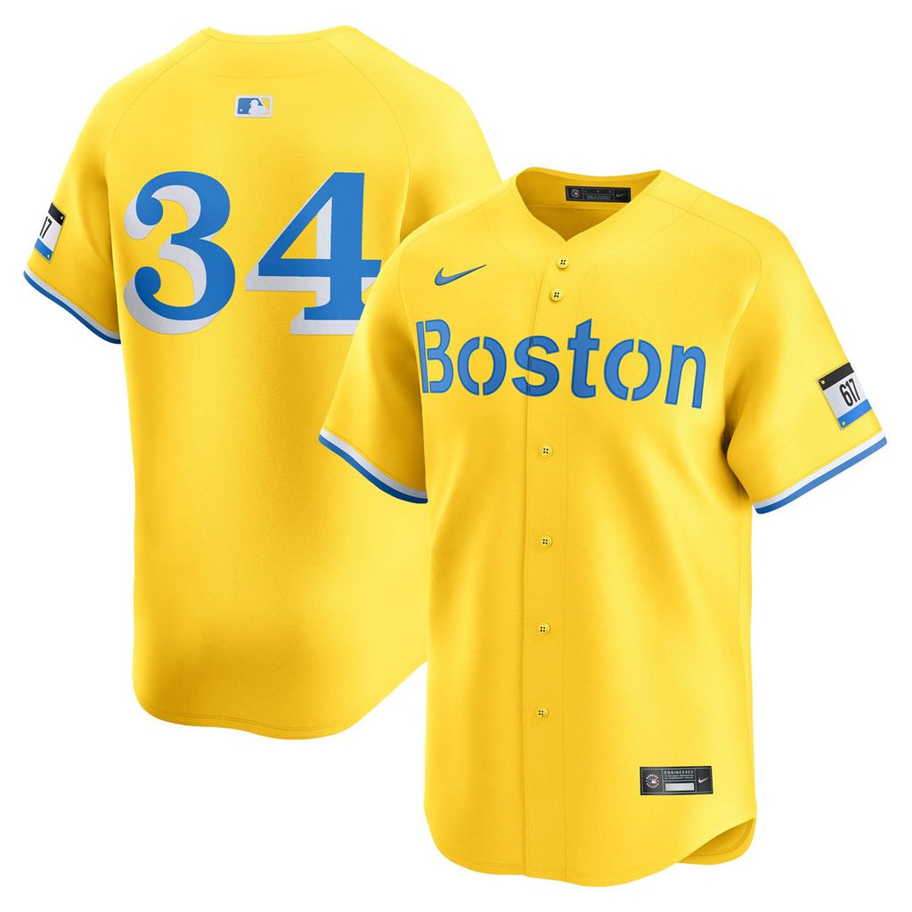 David Ortiz Boston Red Sox Nike City Connect Retired Player Jersey - Gold Official MLB Team Apparel Baseball Fan Gear
