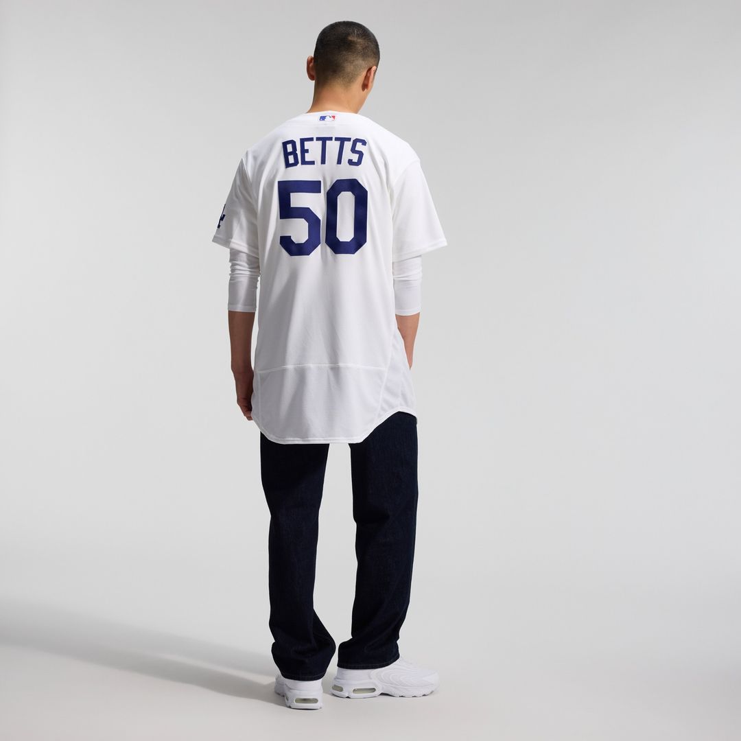 Mookie Betts Los Angeles Dodgers Nike Home Authentic Jersey - White Official MLB Team Apparel Baseball Fan Gear