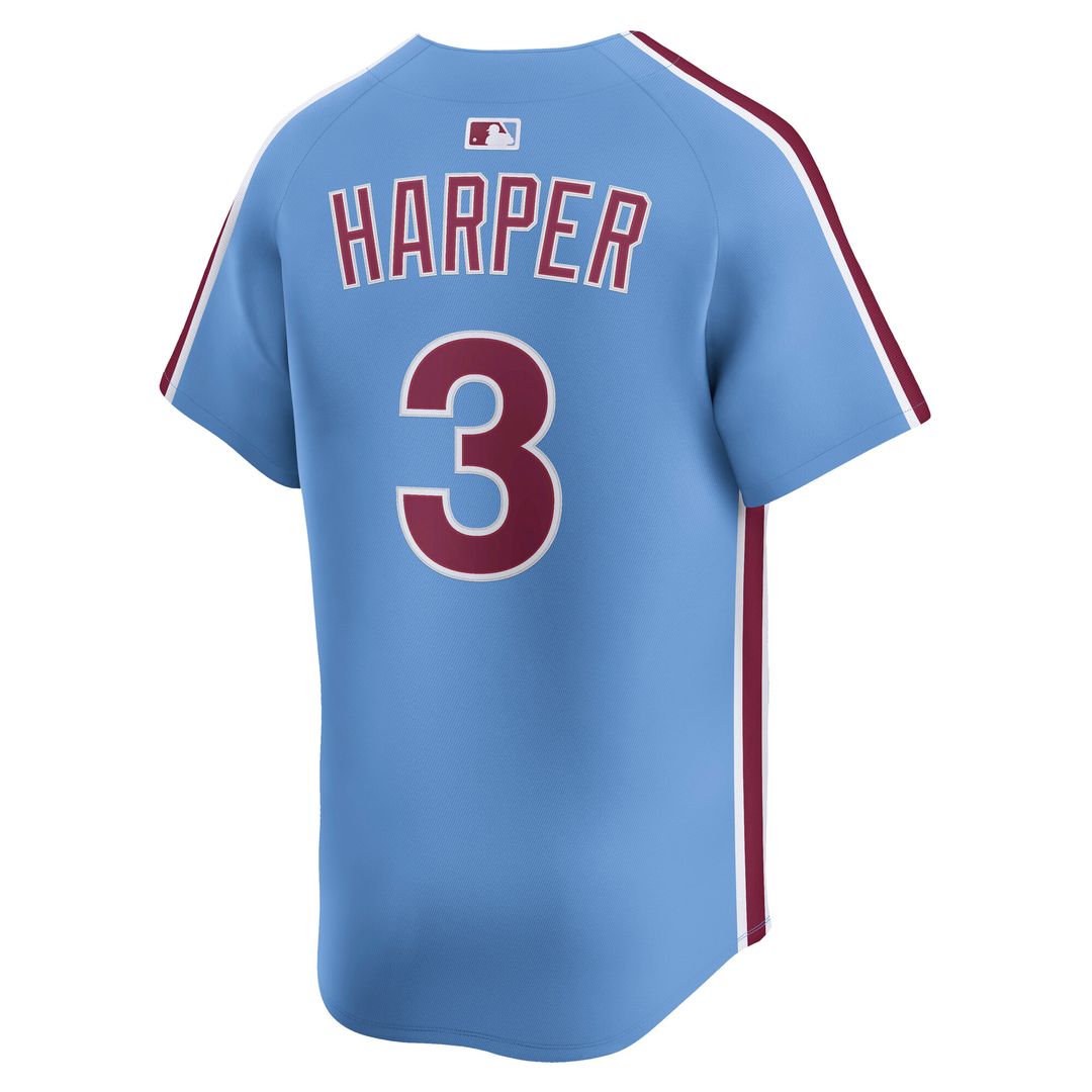 Bryce Harper Philadelphia Phillies Nike Home Limited Player Jersey - White Official MLB Team Apparel Baseball Fan Gear
