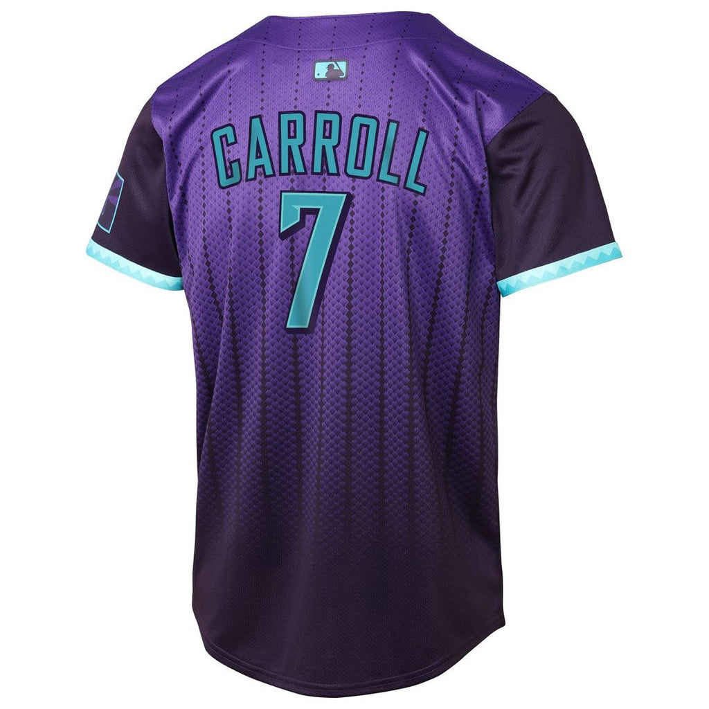 Corbin Carroll Arizona Diamondbacks Nike Youth 2025 City Connect Limited Player Jersey - Purple Official MLB Team Apparel Baseball Fan Gear