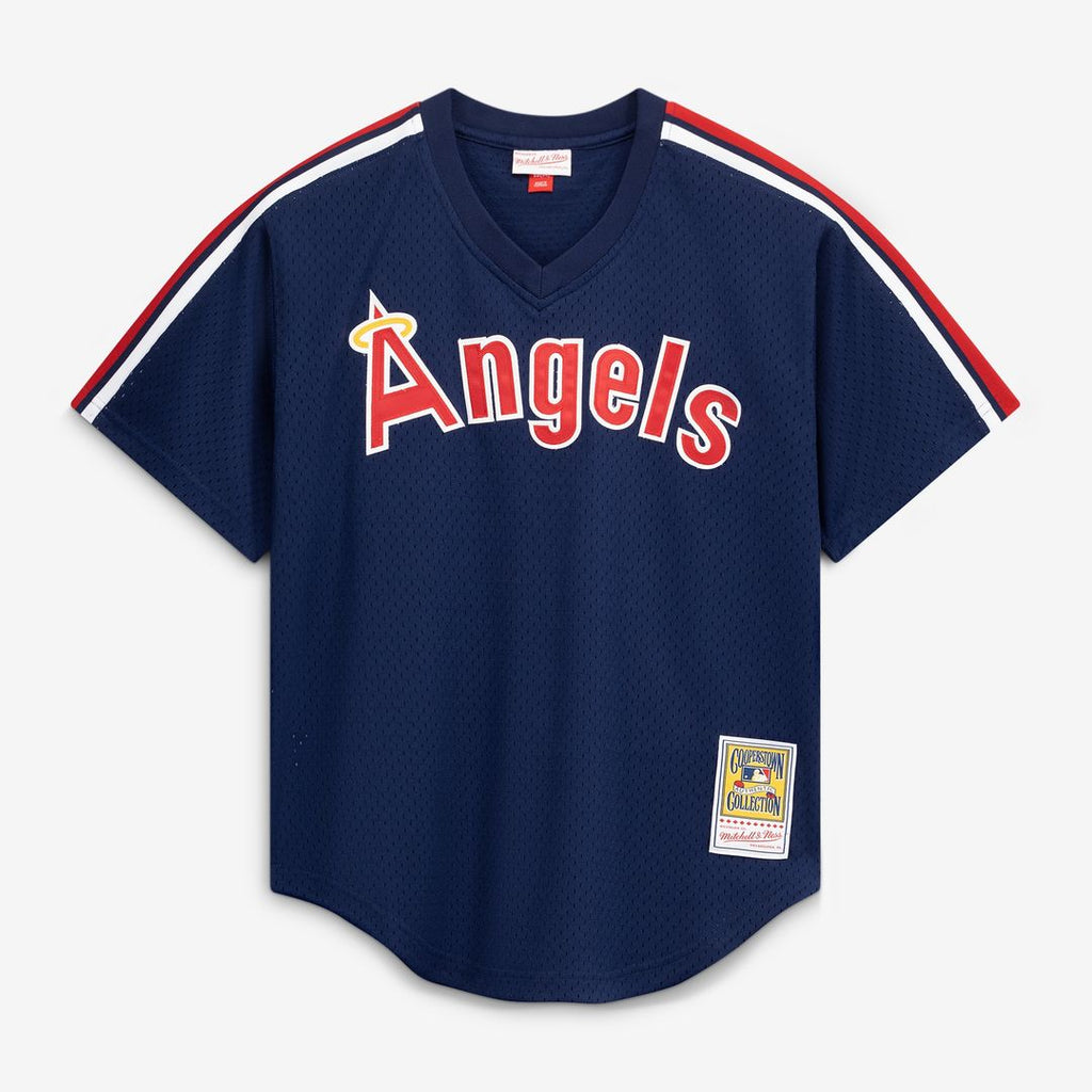 Reggie Jackson California Angels Mitchell & Ness Authentic Batting Practice Jersey - Navy Official MLB Team Apparel Baseball Fan Gear