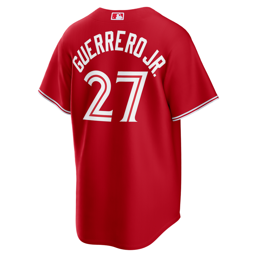 Vladimir Guerrero Jr. Toronto Blue Jays Nike Canada Day Replica Jersey - Red Official MLB Team Apparel Baseball Fan Gear