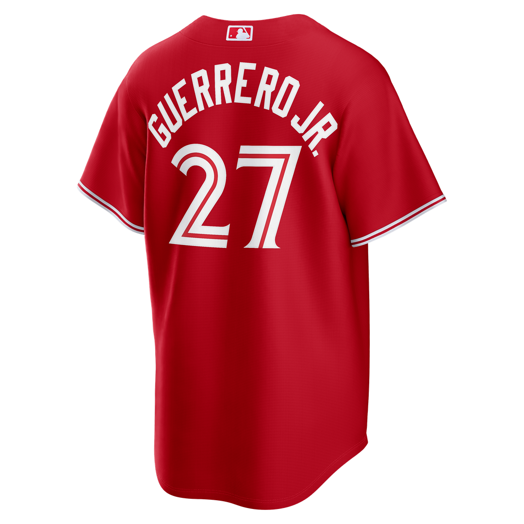 Vladimir Guerrero Jr. Toronto Blue Jays Nike Canada Day Replica Jersey - Red Official MLB Team Apparel Baseball Fan Gear