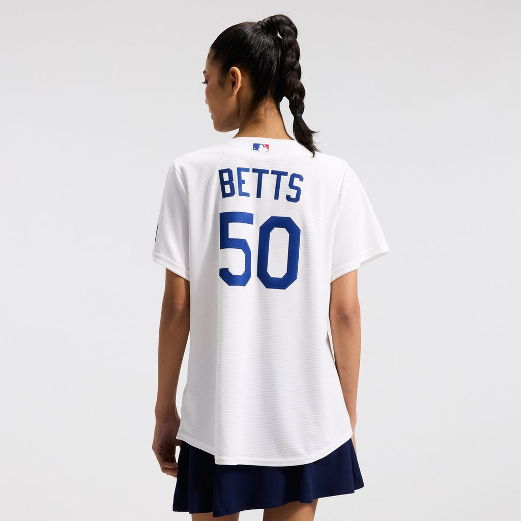 Mookie Betts Los Angeles Dodgers Nike Women's Home Stadium Jersey - White Official MLB Team Apparel Baseball Fan Gear