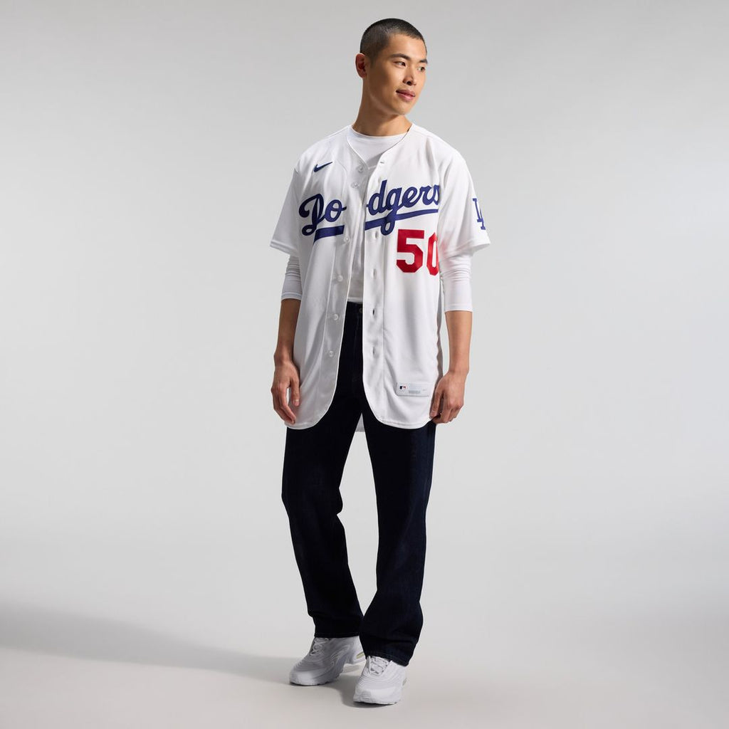 Mookie Betts Los Angeles Dodgers Nike Home Authentic Jersey - White Official MLB Team Apparel Baseball Fan Gear
