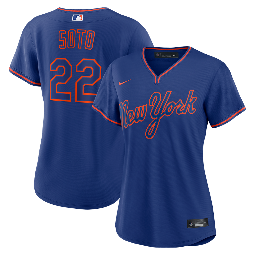 Juan Soto New York Mets Nike Women's Alternate Replica Jersey - Royal Official MLB Team Apparel Baseball Fan Gear