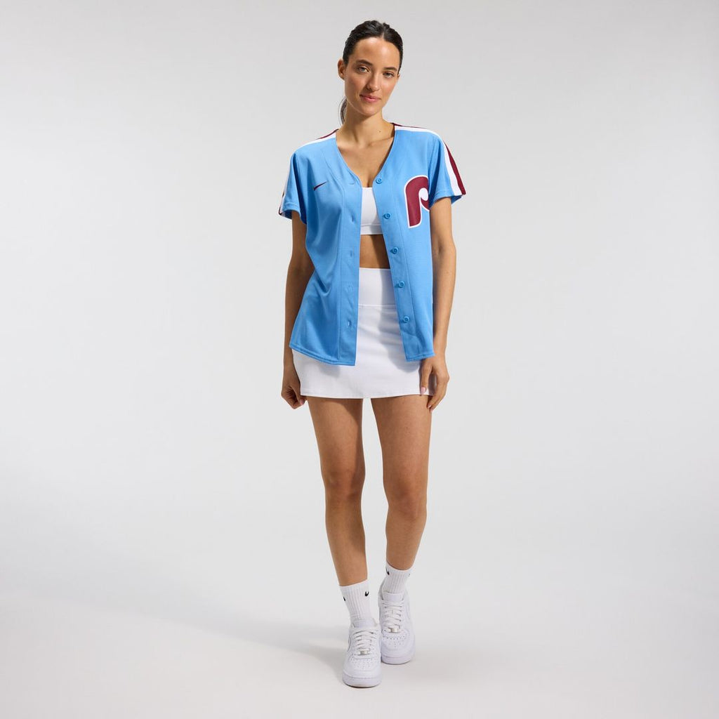 Ryan Howard Philadelphia Phillies Nike Women's Replica Jersey - Light Blue Official MLB Team Apparel Baseball Fan Gear