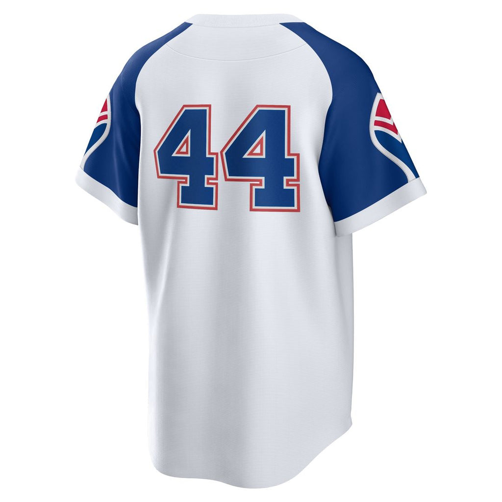 Hank Aaron Atlanta Braves Nike Home Cooperstown Collection Player Jersey - White Official MLB Team Apparel Baseball Fan Gear